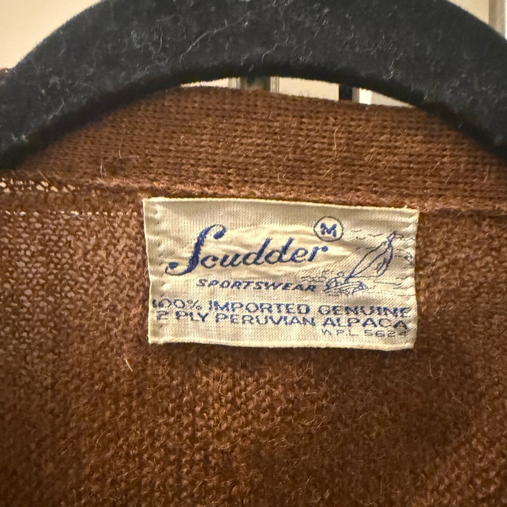 Scudder Brown Alpaca Sweater